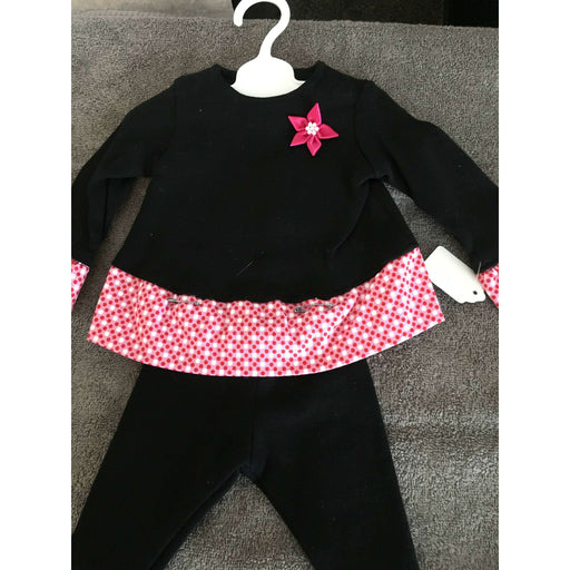 Market on Blackhawk:  Doll Outfit - Black and Pink Top with Black Pants for 18" Dolls - Default Title  |   O Baby Creations & Kathys Simply Cakes