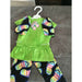 Market on Blackhawk:  Doll Outfit - Green Top, Black Print Vest & Capris for 18" Dolls - Default Title  |   O Baby Creations & Kathys Simply Cakes