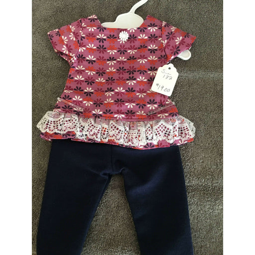 Market on Blackhawk:  Doll Outfit - Mauve Top with Navy Capris for 18" Dolls - Default Title  |   O Baby Creations & Kathys Simply Cakes