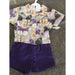 Market on Blackhawk:  Doll Short Set - Purple Butterfly Top with Purple Shorts - Default Title  |   O Baby Creations & Kathys Simply Cakes