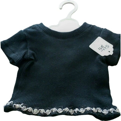 Market on Blackhawk:  Doll Top - Black Short Sleeve Shirt for 18" Dolls - Default Title  |   O Baby Creations & Kathys Simply Cakes
