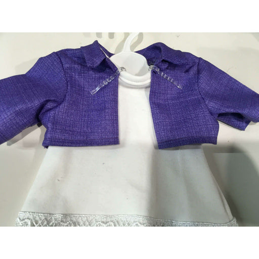 Market on Blackhawk:  Doll Top - White Top and Purple Jacket for 18" Dolls - Default Title  |   O Baby Creations & Kathys Simply Cakes