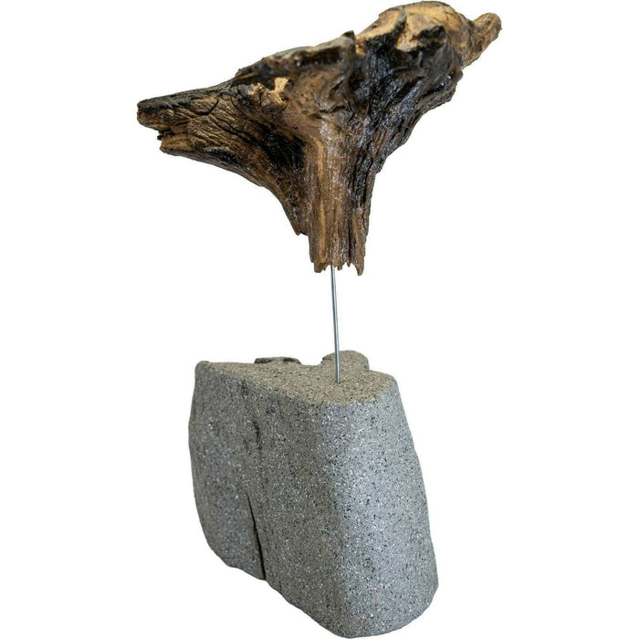 Market on Blackhawk:  Driftwood Sculpture with Grey Driftwood Base from the Mississippi River   |   Things That Garnish