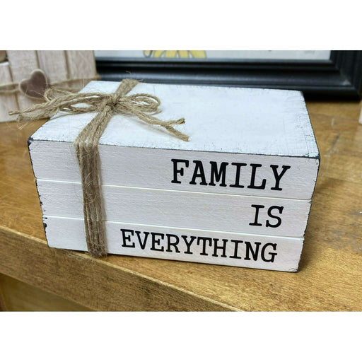 Market on Blackhawk:  Family is Everything Bookstack   |   Ceils Crafts