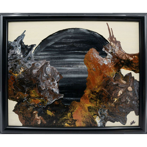 Market on Blackhawk:  FLUID ART: Gold Black Moon Rise (8" x 10") - Default Title  |   Things That Garnish