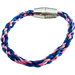 Market on Blackhawk:  Friendship Bracelets - Blue and Light Pink  (7.25" x 0.25", 0.2 oz.)  |   Rag Rug Haven