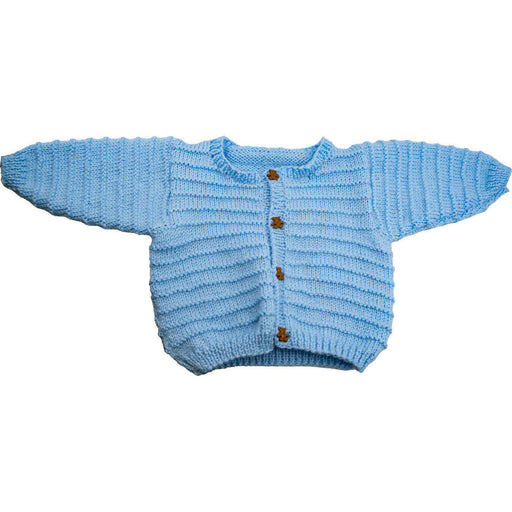 Market on Blackhawk:  Garter Sweaters with Hat - Baby Blue  (9 - 12 months)  |   Pretty Cute Creations by Judi