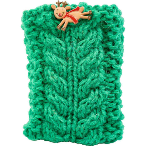 Market on Blackhawk:  Gift Card Holders - Hand Knitted - Christmas Green  (0.5 oz.)  |   Pretty Cute Creations by Judi