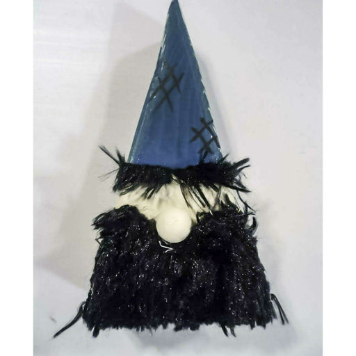 Market on Blackhawk:  Gnomes - Wooden & Handmade - Dark Green with Black Recycled Fur Beard (2" x 3.75" x 6.75" - 5 oz.)  |   Rag Rug Haven