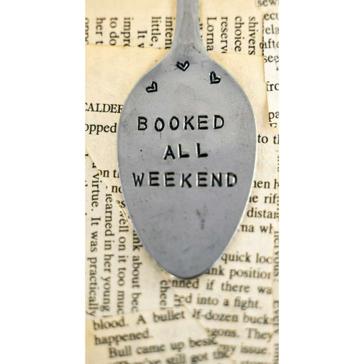 Market on Blackhawk:  Hand-Stamped Vintage Spoon Bookmarkers - Booked All Weekend  |   Blufftop Farm