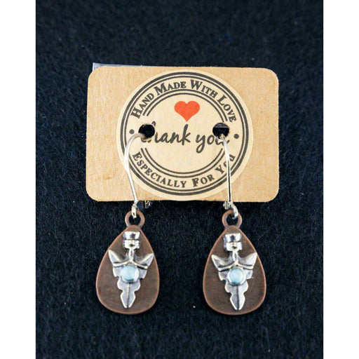 Market on Blackhawk:  Handmade Earrings from Cowgirl Pretty - Teardrop with Arrowhead  (1.25" long, 0.2 oz.)  |   Cowgirl Pretty