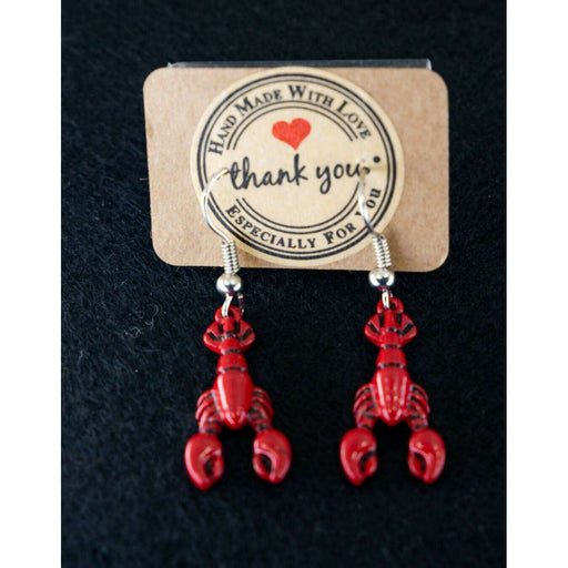 Market on Blackhawk:  Handmade Earrings from Cowgirl Pretty - Red Lobster  (1.5" long, 0.2 oz.)  |   Cowgirl Pretty