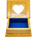 Market on Blackhawk:  Handmade Jewelry Boxes by CB's Woodworking - Heart Top with Blue Inside  |   CBs Woodworking