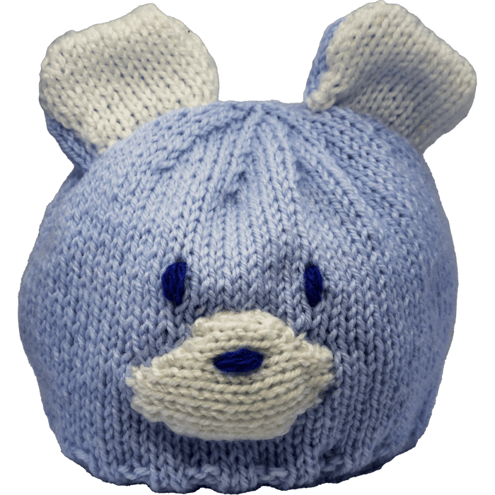 Market on Blackhawk:  Handmade Knitted Bear Hats & Bear Booties (Infants) - Blue Hat  |   Pretty Cute Creations by Judi