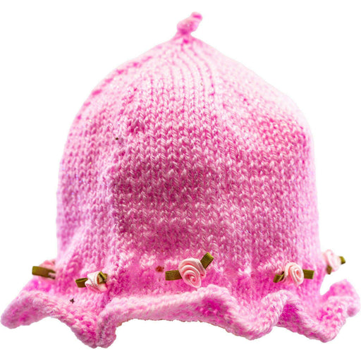 Market on Blackhawk:  Handmade Ruffled Hats - Sparkly Pink  (3 to 12 months, 1.0 oz.)  |   Pretty Cute Creations by Judi