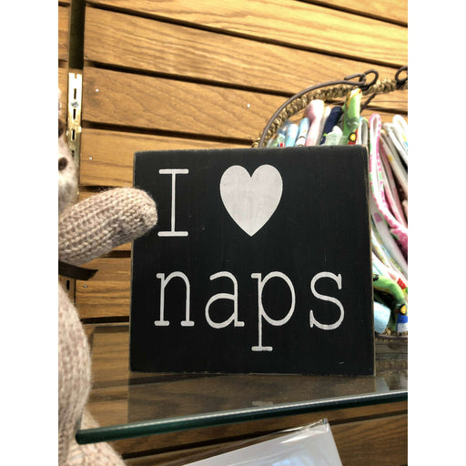 Market on Blackhawk:  I Love Naps - Handmade Painted Wood Sign   |   Ceils Crafts