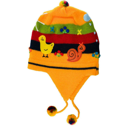 Market on Blackhawk:  Kids Knit Chullo Hats - Children's Chullo Hat, Kid's Hat Marigold  |   Blufftop Farm