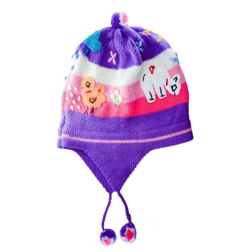 Market on Blackhawk:  Kids Knit Chullo Hats - Children's Chullo Hat, Kid's Hat Purple  |   Blufftop Farm