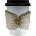Market on Blackhawk:  Knitted Coffee Cozies - Tan Coffee Cozy  |   Blufftop Farm