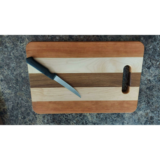 Market on Blackhawk:  Large Handmade Cutting Boards - Large Cutting Board 2A  (10" x 10" x 0.75" - 46.5 oz.)  |   CBs Woodworking