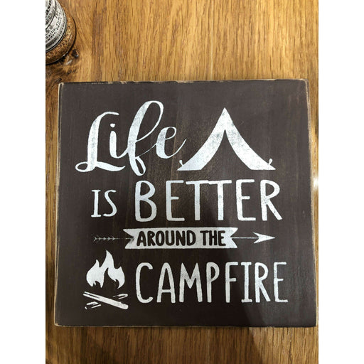 Market on Blackhawk:  Life is Better around the Campfire - Handmade Painted Wood Sign   |   Ceils Crafts