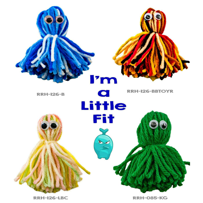 Market on Blackhawk:  Little Fit Stress Relievers - I'm a Little Fit (Light Baby Colors)  |   Rag Rug Haven