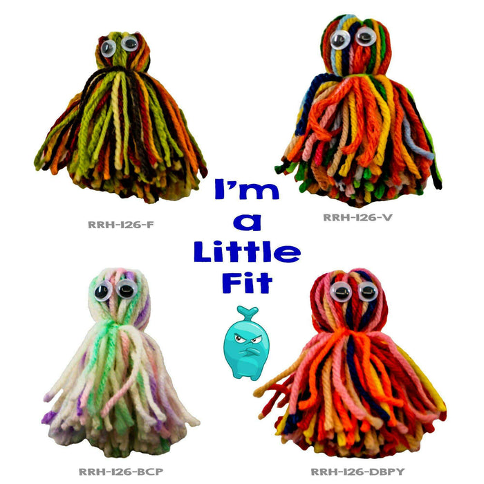 Market on Blackhawk:  Little Fit Stress Relievers - I'm a Little Fit  (Baby Colors with Purple)  |   Rag Rug Haven