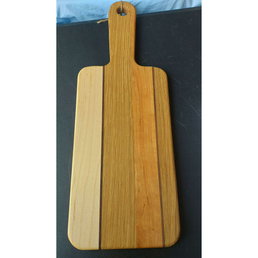 Market on Blackhawk:  Medium cutting board w/handle - Medium Cutting Board #6 with handle (18.5 "x6.5"x0.75")  |   CBs Woodworking