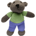 Market on Blackhawk:  Mr. & Mrs. Bear Handmade Stuffed Animal - Brown Bear with Green Shirt & Blue Pants  |   Pretty Cute Creations by Judi