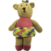 Market on Blackhawk:  Mr. & Mrs. Bear Handmade Stuffed Animal - Tan Mrs. Bear with Pink Shirt and Varigated Skirt  |   Pretty Cute Creations by Judi