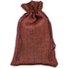 Market on Blackhawk:  Natural Burlap Gift Bags with Drawstring 5.5" x 7.75" - Red  |   Family Farm Pantry