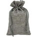 Market on Blackhawk:  Natural Burlap Gift Bags with Drawstring 5.5" x 7.75" - Grey  |   Family Farm Pantry
