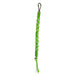 Market on Blackhawk:  Plastic Braided Zipper Pull & Key Chains - Zipper Pull:  Green & White with Lanyard Hook (approx 6")  |   Rag Rug Haven