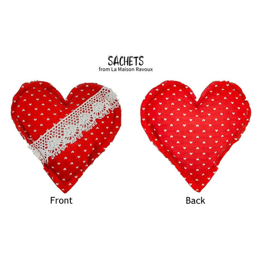 Market on Blackhawk:  Rose Heart Sachets (handmade) - Sachet Design 2  |   LA MAISON RAVOUX
