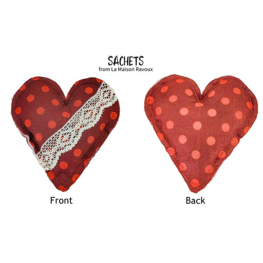 Market on Blackhawk:  Rose Heart Sachets (handmade) - Sachet Design 1  |   LA MAISON RAVOUX