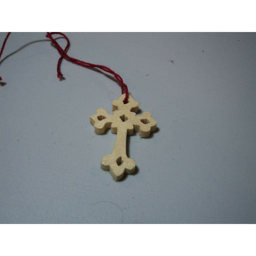 Market on Blackhawk:  Scroll Saw Wood Ornament: Little Cross - wood little cross ornament  |   Rag Rug Haven