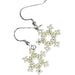 Market on Blackhawk:  Snowflake Trade Bead Earrings - White & Pearl  |   LA MAISON RAVOUX