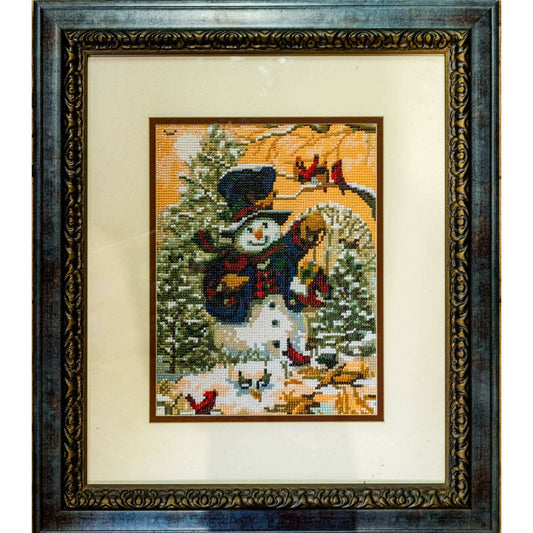 Market on Blackhawk:  Snowman Scene Diamond Painting (Framed) - Default Title  |   Julie Balog