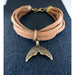 Market on Blackhawk:  Soft Leather Necklaces & Bracelets - Bracelet with Whale Tale Charm  |   Cowgirl Pretty