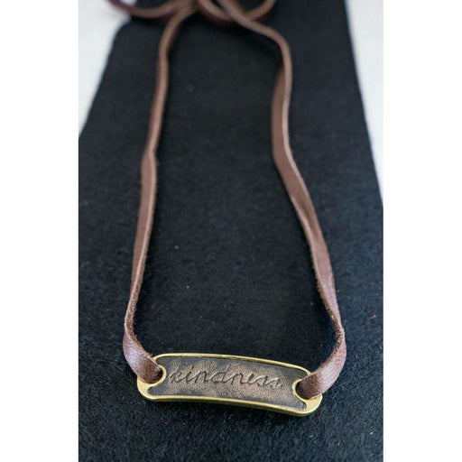 Market on Blackhawk:  Soft Leather Necklaces & Bracelets - Tie Wrap Bracelet with Kindness  (32" long, 0.5 oz.)  |   Cowgirl Pretty