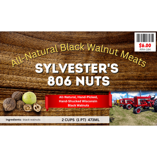 Market on Blackhawk:  Sylvester's 806 Nuts - Black Walnut Meats  |   Rag Rug Haven
