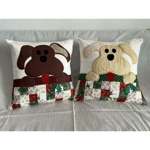 Market on Blackhawk:  Winter Holidays Pillows - Puppy Pillow  |   LA MAISON RAVOUX