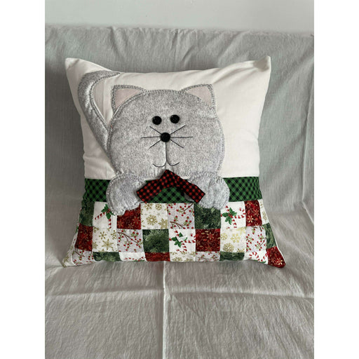 Market on Blackhawk:  Winter Holidays Pillows - Kitty Pillow  |   LA MAISON RAVOUX