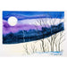 Market on Blackhawk:  Winter Moonlight - a 5" x 7" Watercolor Card with Envelope - Default Title  |   Natalie Campbell