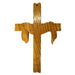 Market on Blackhawk:  Wooden Cross with Craped Cloth Outline - Handmade Scroll Saw Art - Small  |   Richard Welch Woodworking