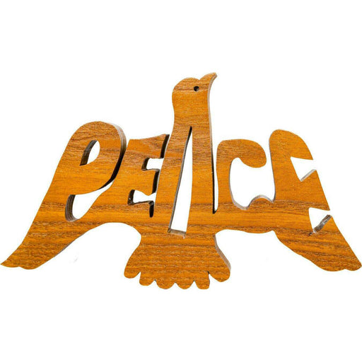 Market on Blackhawk:  Wooden Peace Dove - Handmade Scroll Saw Art - Mulberry Wood  |   Richard Welch Woodworking