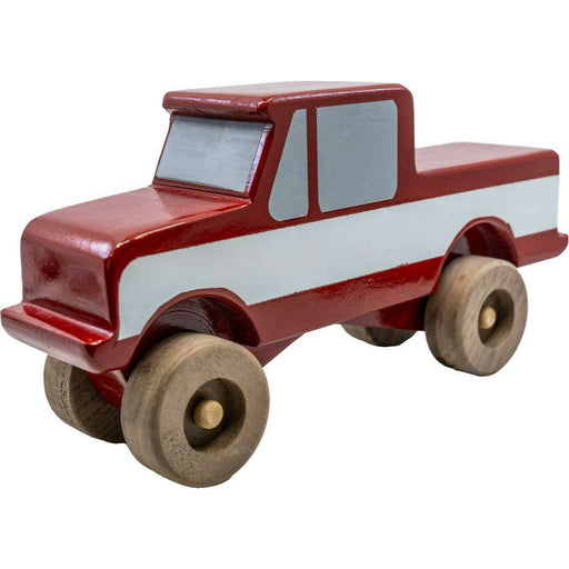 Market on Blackhawk:  Wooden Toy Trucks - Red Wooden Toy Truck C  |   CBs Woodworking
