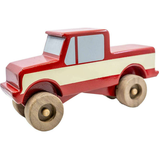 Market on Blackhawk:  Wooden Toy Trucks - Red Wooden Toy Truck B  |   CBs Woodworking