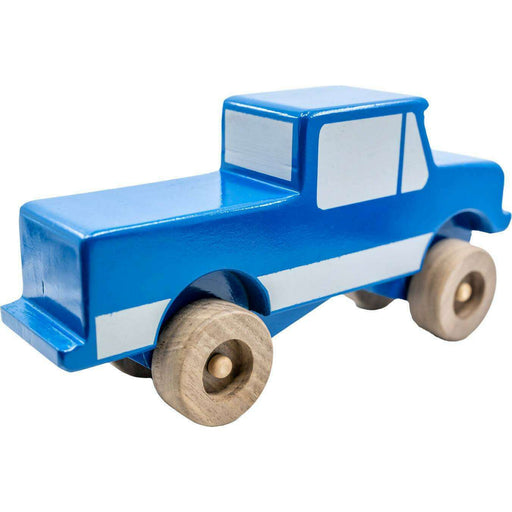 Market on Blackhawk:  Wooden Toy Trucks - Blue Wooden Toy Truck A  |   CBs Woodworking