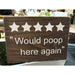 Market on Blackhawk:  Would Poop here again - Handmade Painted Wood Sign   |   Ceils Crafts